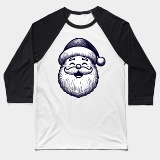 Smiley Santa Baseball T-Shirt